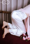 Em mẫu ruột nude cùng bộ trang phục áo dài