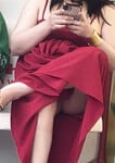 Con già vú bự không bận quần sì