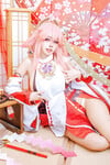 Cosplay genshin Yae Miko và Ei
