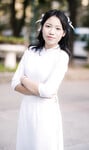 Áo dài hở ngực của Hà Mi love 10