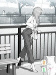 Cô gái anime chơi public
