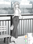 Cô gái anime chơi public