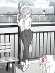 Cô gái anime chơi public